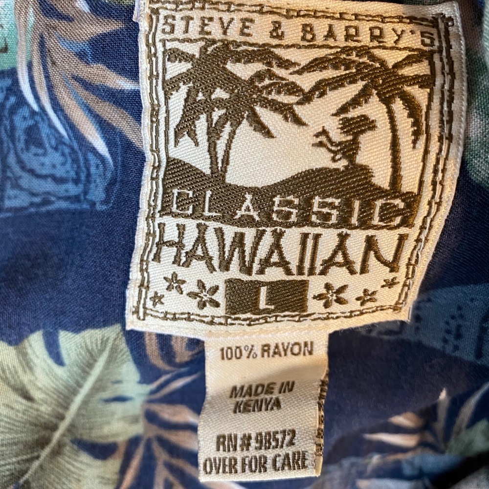 Men’s Hawaiian shirt Steve & Barry’s BEER print L‎ - Picture 5 of 5